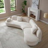 Modern Curved Modular 5 Seater Sofa