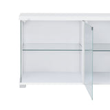 Chandra - 70" TV Stand With LED - Glossy White