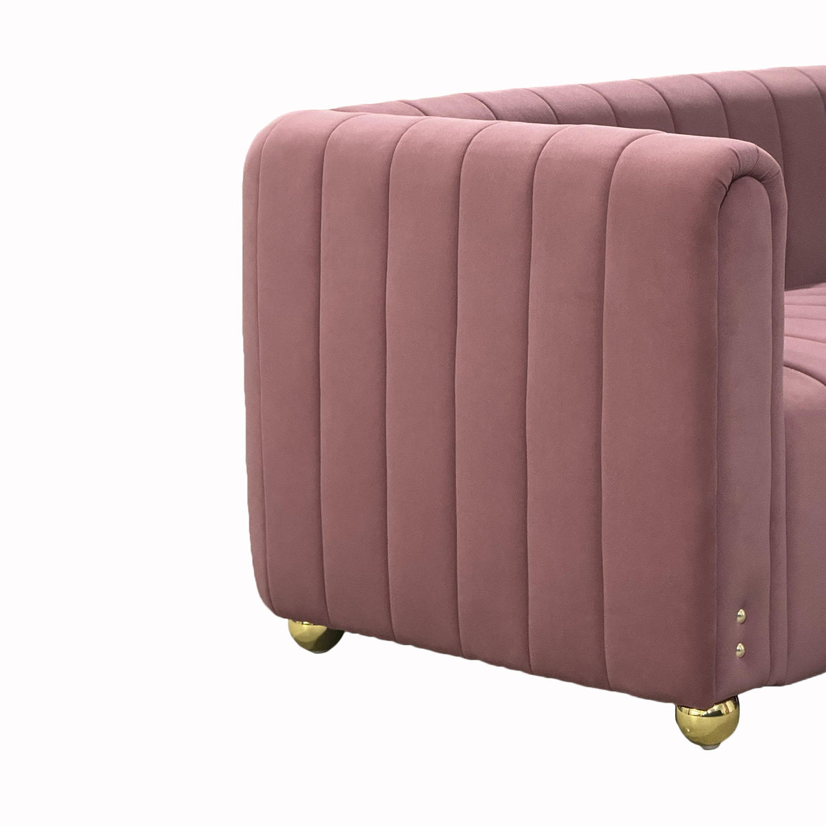Sofa With Vertical Stripes With Accents