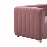 Sofa With Vertical Stripes With Accents