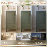 Modern Bathroom Vanity With Sink, Soft Close Doors, 3 Drawers