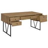 Vellun - 4 Drawer Writing Desk - Mango Color