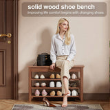 Multi Functional Double Layer Shoe Stool