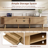 TV Stand & Coffee Table Set With Charging Station