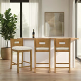Ren - 30" Bar Height Rubberwood Barstool