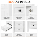 Bathroom Vanity With Sink, 3 Drawers & Cabinet With Adjustable Shelves