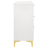 Karena - Rectangular 6 Drawer Dresser - White