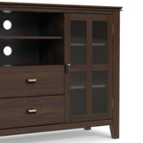 Artisan - Tall TV Media Stand - Natural Aged Brown