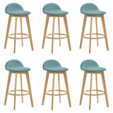 Vera - Upholstered Wood Counter Height Barstool
