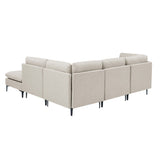 Upholstered Modular Sectional & Tall Legs
