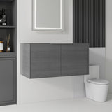 Floating Bathroom Vanity Cabinet With Soft Close Double Doors, Spacious Interior Storage, Wall Mounted, Cabinet Only