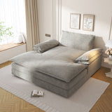 Modern Oversized Double Chaise Lounge Chair