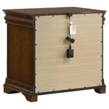 Leonide - 2 Drawer Nightstand With USB Charging And Hidden Storage - Cherry