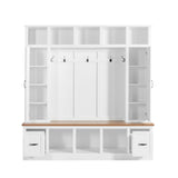 Hall Tree With Storage Bench, Entryway Coat Rack With Hooks