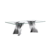 Table With Twisted Fan Shaped Legs
