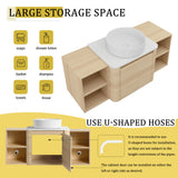 Mounted Bathroom Vanity With Art Sink, 2 Storage Shelves, Soft Close Door