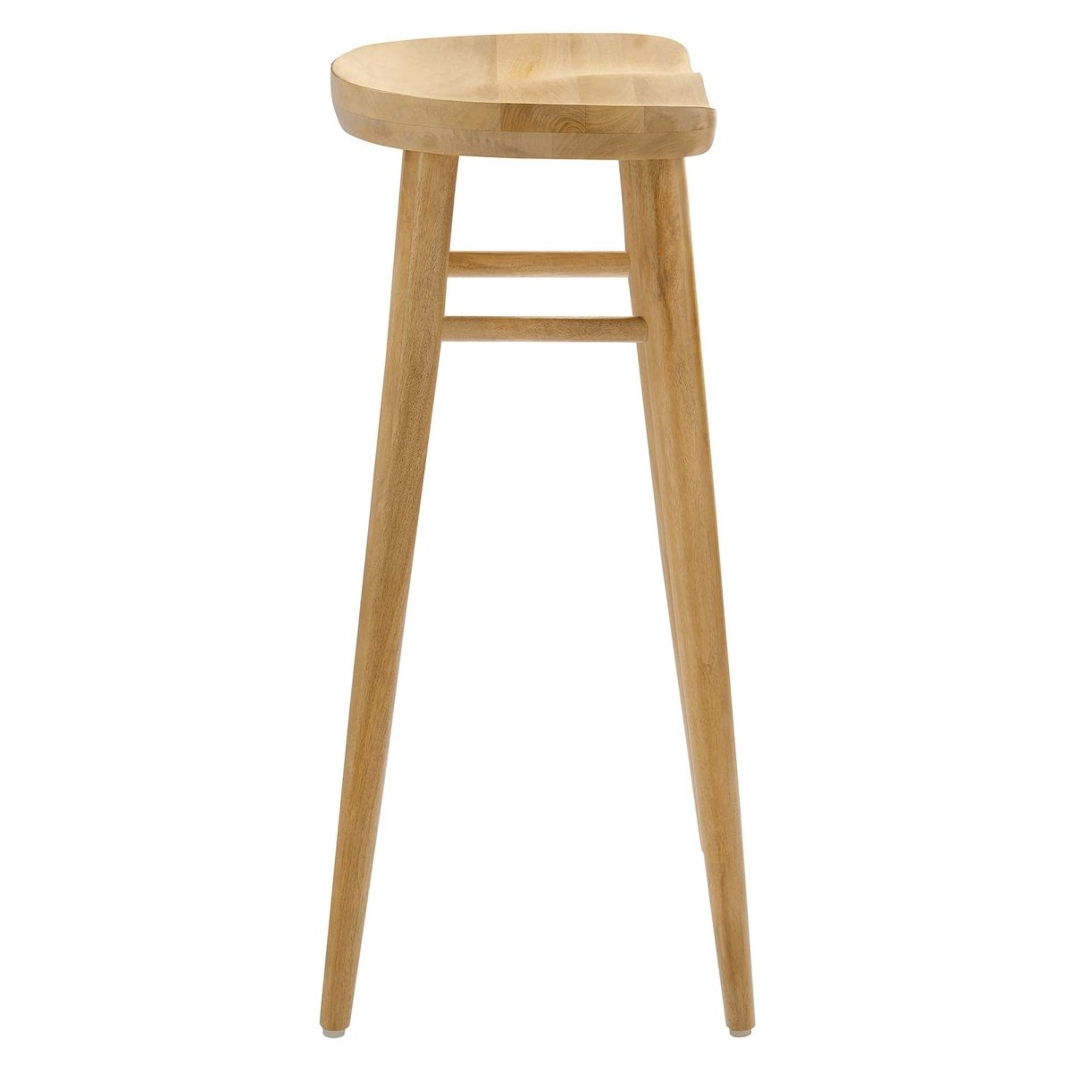 Backless Solid Mango Wood Saddle Seat Bar Stools Set of 2 - Stools available at Alpine Outlets in Denver