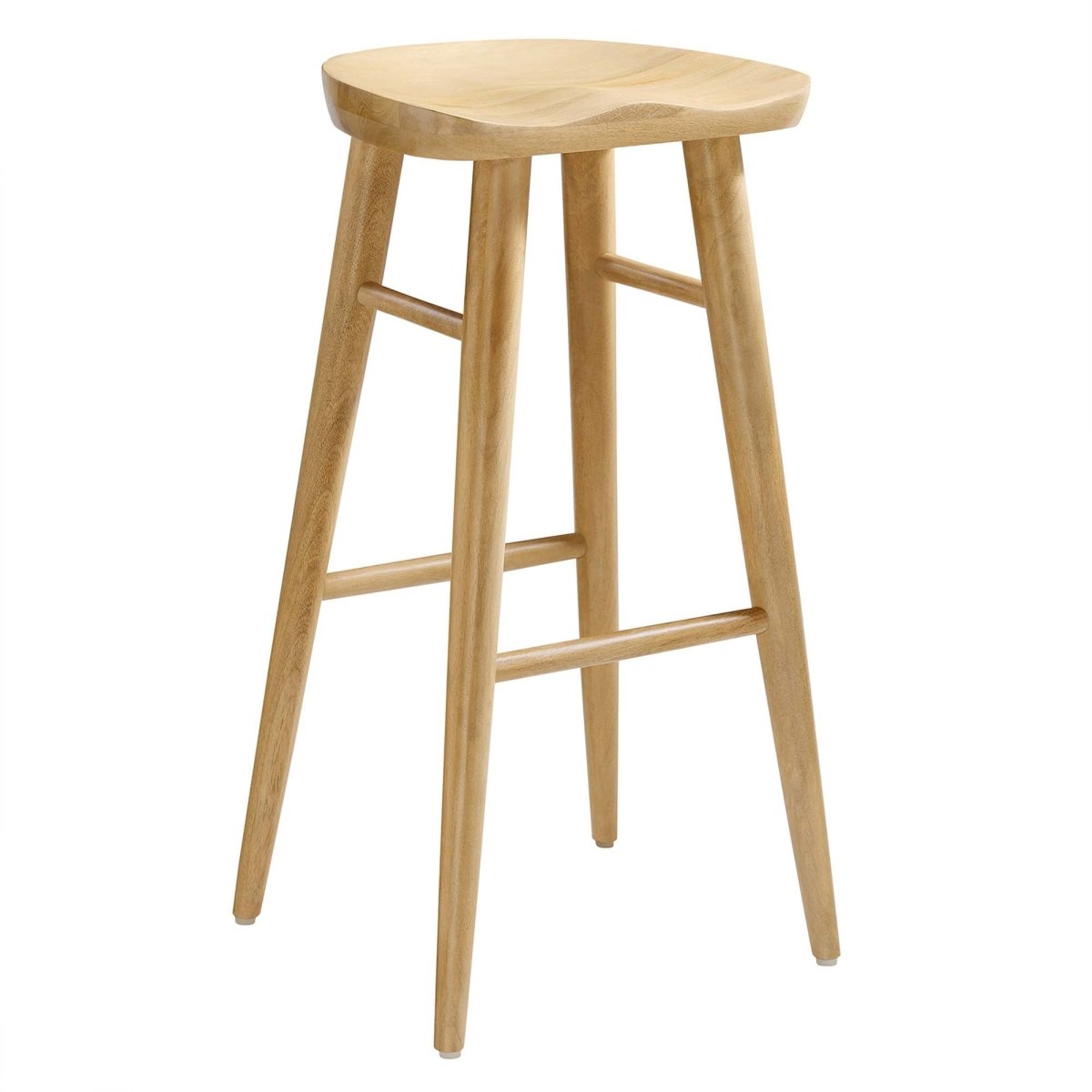 Backless Solid Mango Wood Saddle Seat Bar Stools Set of 2 - Stools available at Alpine Outlets in Denver