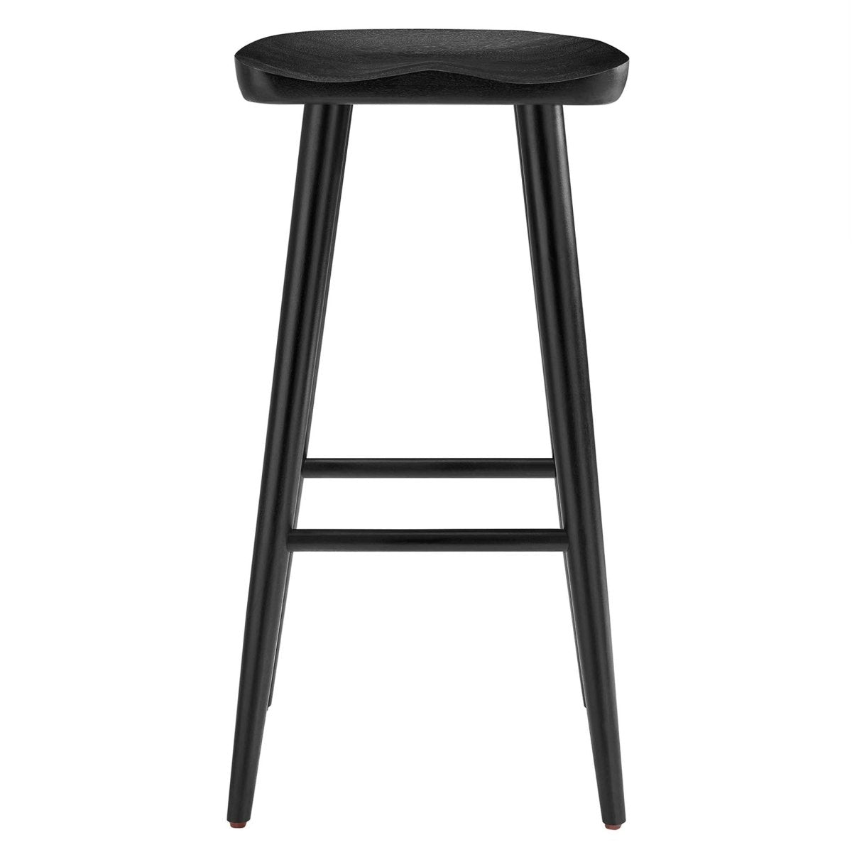 Backless Solid Mango Wood Saddle Seat Bar Stools Set of 2 - Stools available at Alpine Outlets in Denver