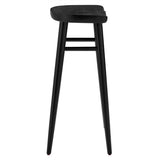 Backless Solid Mango Wood Saddle Seat Bar Stools Set of 2 - Stools available at Alpine Outlets in Denver