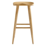 Backless Solid Mango Wood Saddle Seat Bar Stools Set of 2 - Stools available at Alpine Outlets in Denver