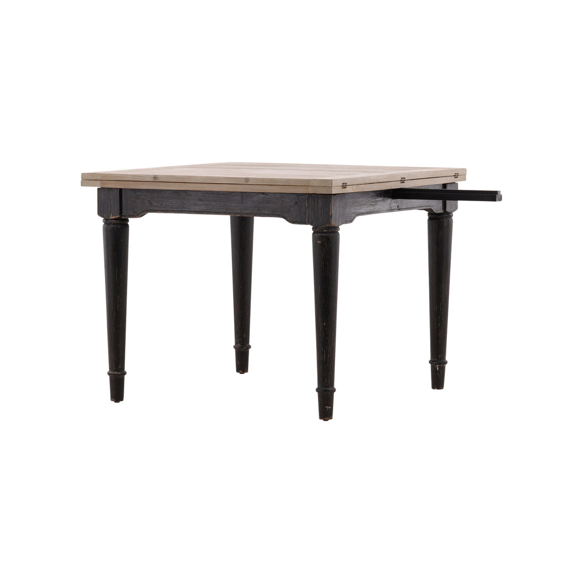 Elaine - Extension Dining Table - Black / Light Brown