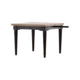 Elaine - Extension Dining Table - Black / Light Brown