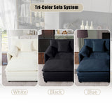 Modern Upholstered Loveseat And Armchair Set With Pillows