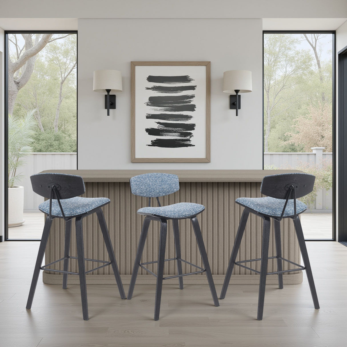 Fox - Mid-Century Modern Bar Stool
