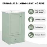 Modern Freestanding Bathroom Vanity With Sink, Soft-Close Drawer, Towel Bar