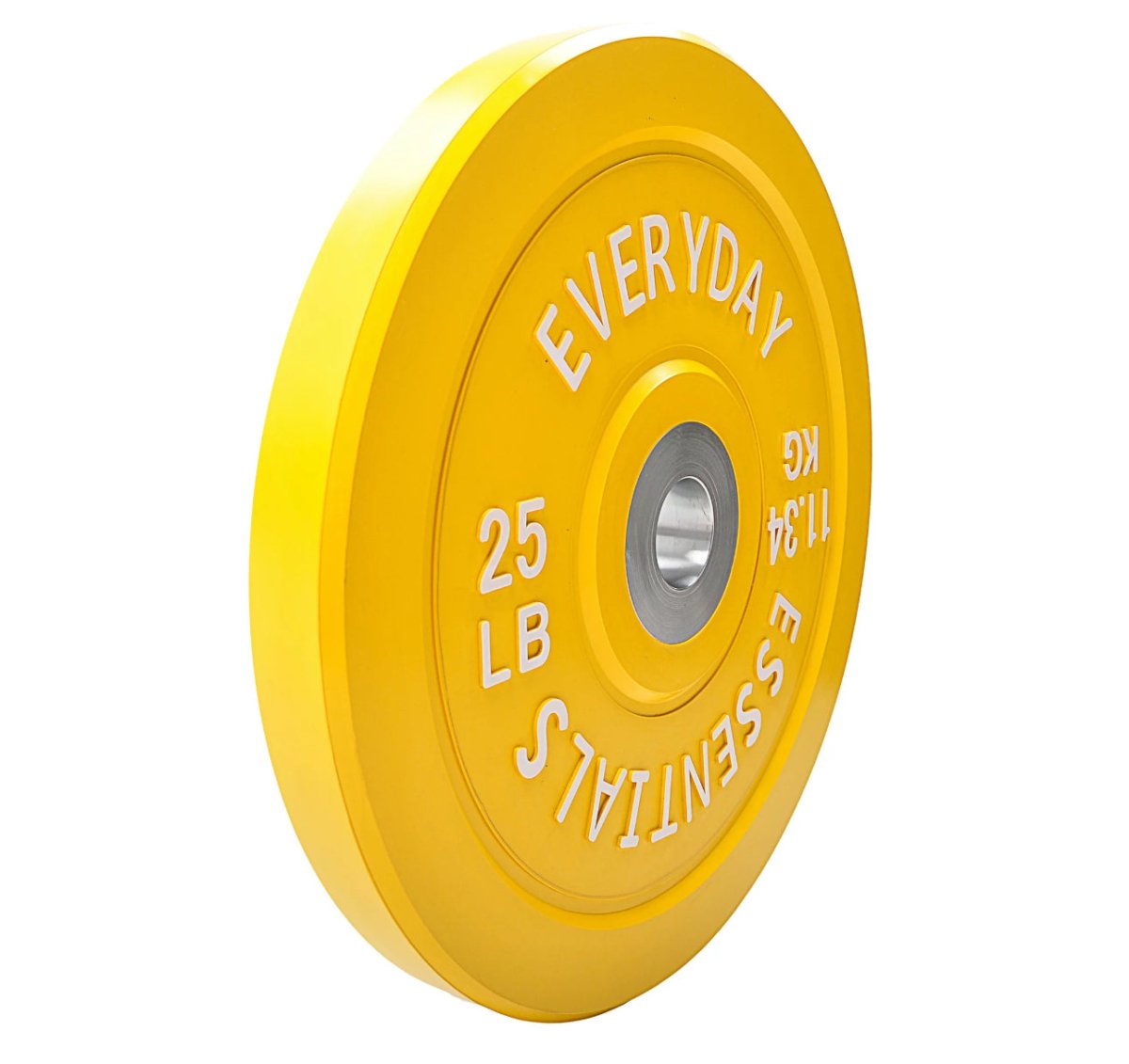 BalanceFrom Olympic Bumper Plate Weight Plate with Steel Hub, 25LB - Alpine Outlets