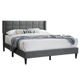 Bed Upholstered Box Design Headboard