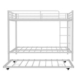 Bunk Bed For Kids, Convertible Frame With Ladders & Guardrail