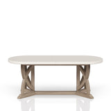 Citrus Heights - Trestle Table - Cement / Sand