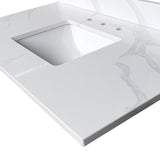 Bathroom Vanity Top With Undermount Sink, 3 Pre Drilled Holes