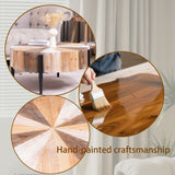 Flower Shaped Coffee Table For Living Room - Multicolor