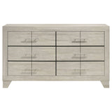 Strout - 6 Drawer Dresser - Cream
