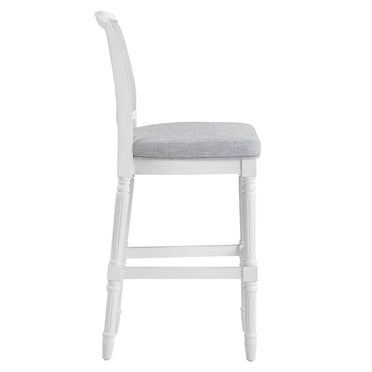 Stool With Upholstered Seat And Back