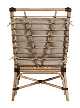 Golden Days - Rattan Chair With Leather Bindings
