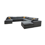 Custom Configuration Modular Sectional & Toss Pillows