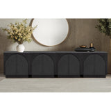 Modern Sideboard Buffet With Arched Cabinet Doors