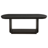 Bangor - Extension Dining Table With Pedestal Base - Black