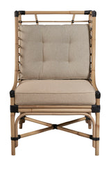 Golden Days - Rattan Chair With Leather Bindings