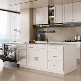 Shaker Wall Cabinet With Soft Close Hinges, Adjustable Shelves, Double Door