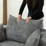 Single Sofa, Sleeper Chair For Living Room - Gray
