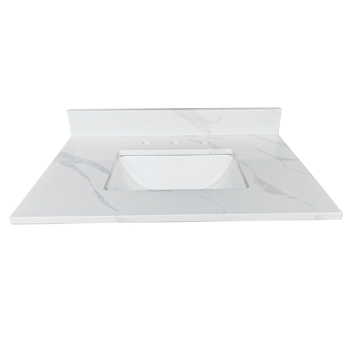 Bathroom Vanity Top With Undermount Sink, 3 Pre Drilled Holes