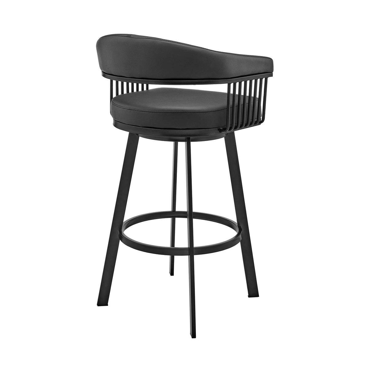 Bronson - Swivel Bar Stool - Black Finish