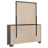 Funston - 6 Drawer Dresser With Mirror - Brown Oak