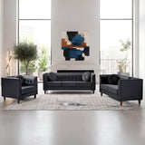 Chesterfield Sofa With Square Arms For Living Room