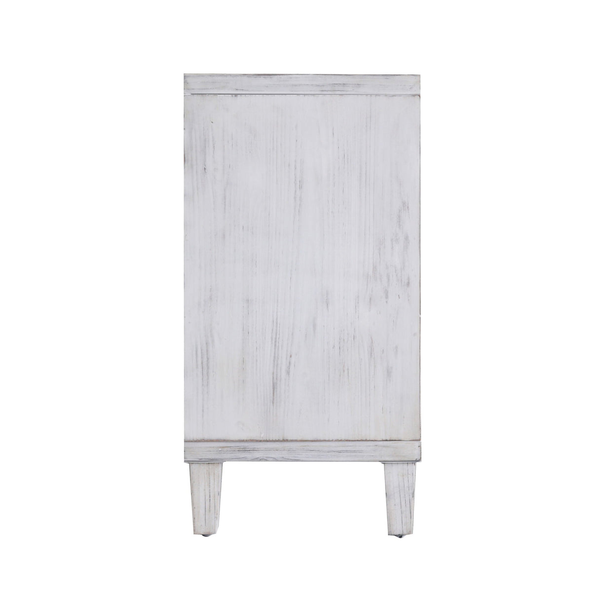 Accent Cabinet Sideboard Buffet Wooden Four Door Storage Unit 60x32in White
